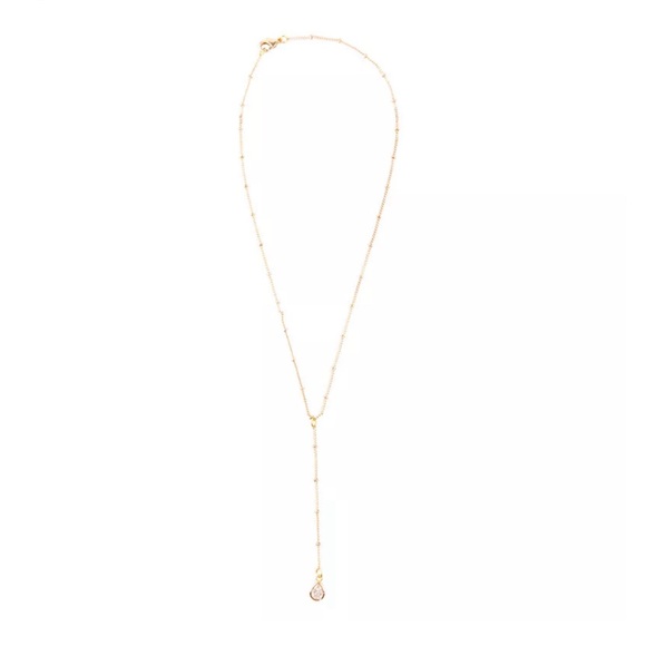 Frasier Sterling crystal drop necklace - Picture 2 of 3